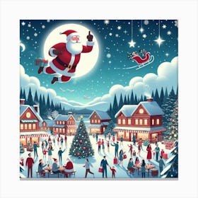 Christmas Santa 1 Canvas Print