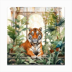 Tiger In The Orangery Canvas Print