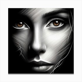 Portrait Of A Woman 1 Canvas Print