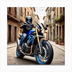 A motocycle Canvas Print