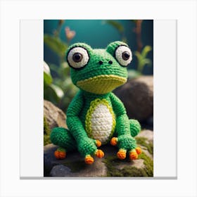 Frog staring at you Canvas Print