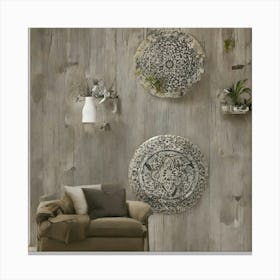 Shabby Chic Living Room Canvas Print