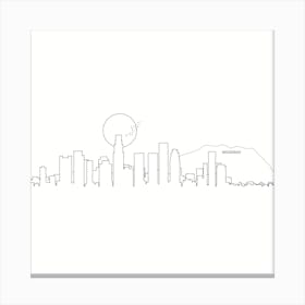 Los Angeles Skyline Canvas Print