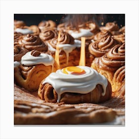 Cinnamon Bun Volcanos Canvas Print