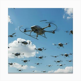 Large Group Of Drones Canvas Print