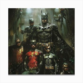 Batman And Robins Canvas Print