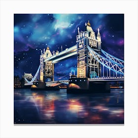 Tower Bridge At Night 1 Canvas Print