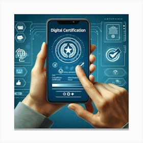 Digital Certification 4 Canvas Print