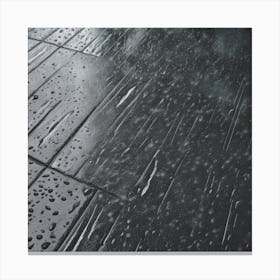 Raindrops On The Floor 1 Canvas Print
