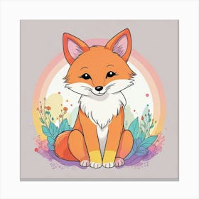 Cute Fox Canvas Print