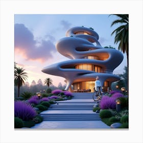 Futuristic House 3 Canvas Print