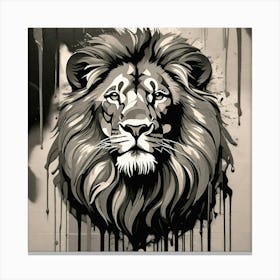 Lion Head Canvas Print