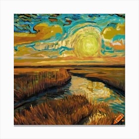 Sunset Marsh Canvas Print