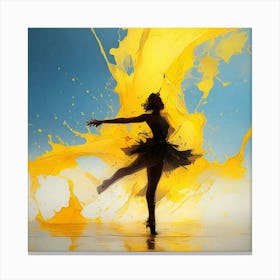 yellow dance Canvas Print