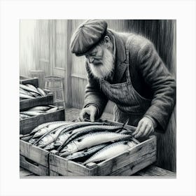 Fishmonger Canvas Print