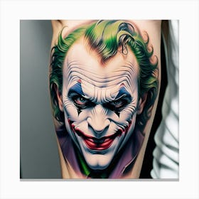 Joker Tattoo 27 Canvas Print