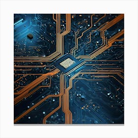 Computer Circuit Board 13 Canvas Print