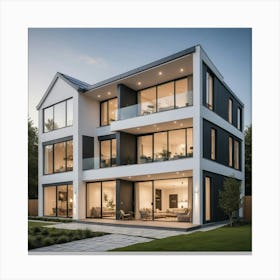 Modern House Canvas Print