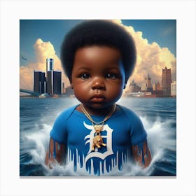 Detroit Baby 1 Canvas Print