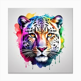 Leopard Head Canvas Print