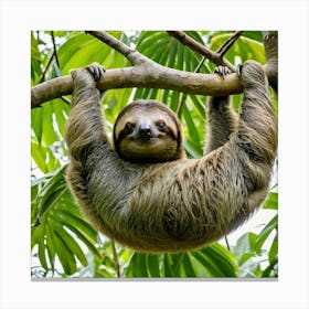 Hanging Sloth Canvas Print