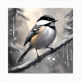 Chickadee Canvas Print