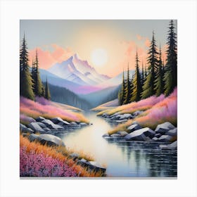 Mountain landscape 4 Canvas Print