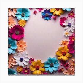 Heart Of Flowers Canvas Print