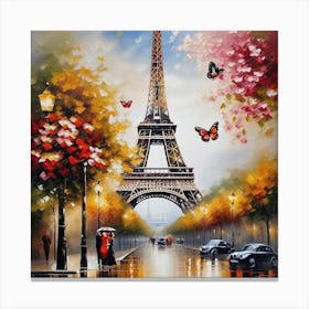 Paris Eiffel Tower 74 Canvas Print