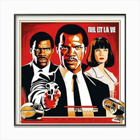 pulp fiction movie print Canvas Print