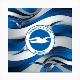 Brighton and Hove Albion Logo Wall Art Canvas Print