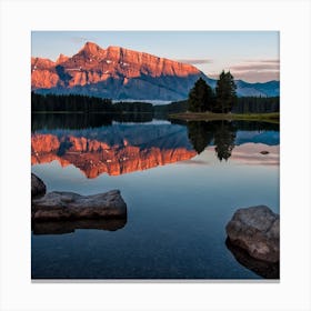 Sunrise At Lake Bridgwater Canvas Print