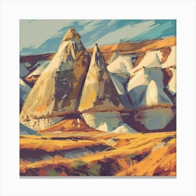 Turkish Landscape Painting Canvas Print