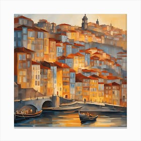 Portuguese City Canvas Print