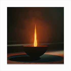 Easter Vigil With Fire And Candlelight 3d Render Ar Canvas Print