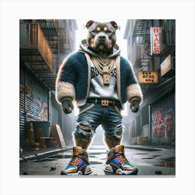 Rap Dog 4 Canvas Print