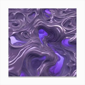 Lavender Fluid Underwater Fractal Pattern Bioluminescent Different Shapes Abstract Art By Jaco 432112376 (1) Canvas Print