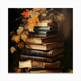 Autumn Books Canvas Print