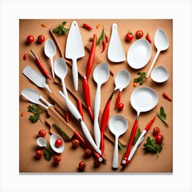 Kitchen Utensils Canvas Print