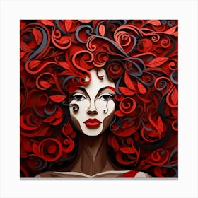 Red Haired Woman 4 Canvas Print