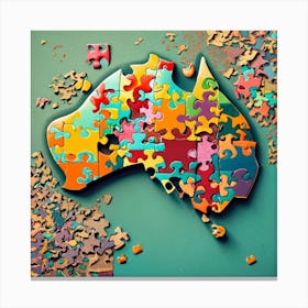 Create The Earth Showing Australia Image Of A Co (1) Canvas Print