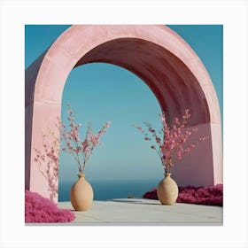 Pink Archway 6 Canvas Print