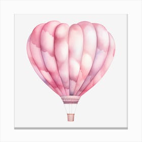 Pink Hot Air Balloon 3 Canvas Print