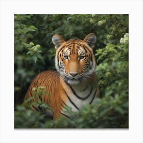 Tiger In The Forest Canvas Print