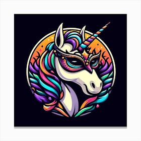 Unicorn Mardi Gras 1 Canvas Print