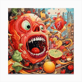 Fruit Monster Canvas Print