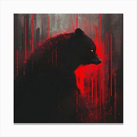 Bear In The Forest Canvas Print