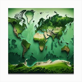 World Map 2 Canvas Print