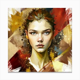 Portrait Of A Girl 1 Canvas Print