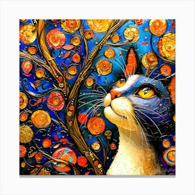Le Chat - Cat Treat Canvas Print